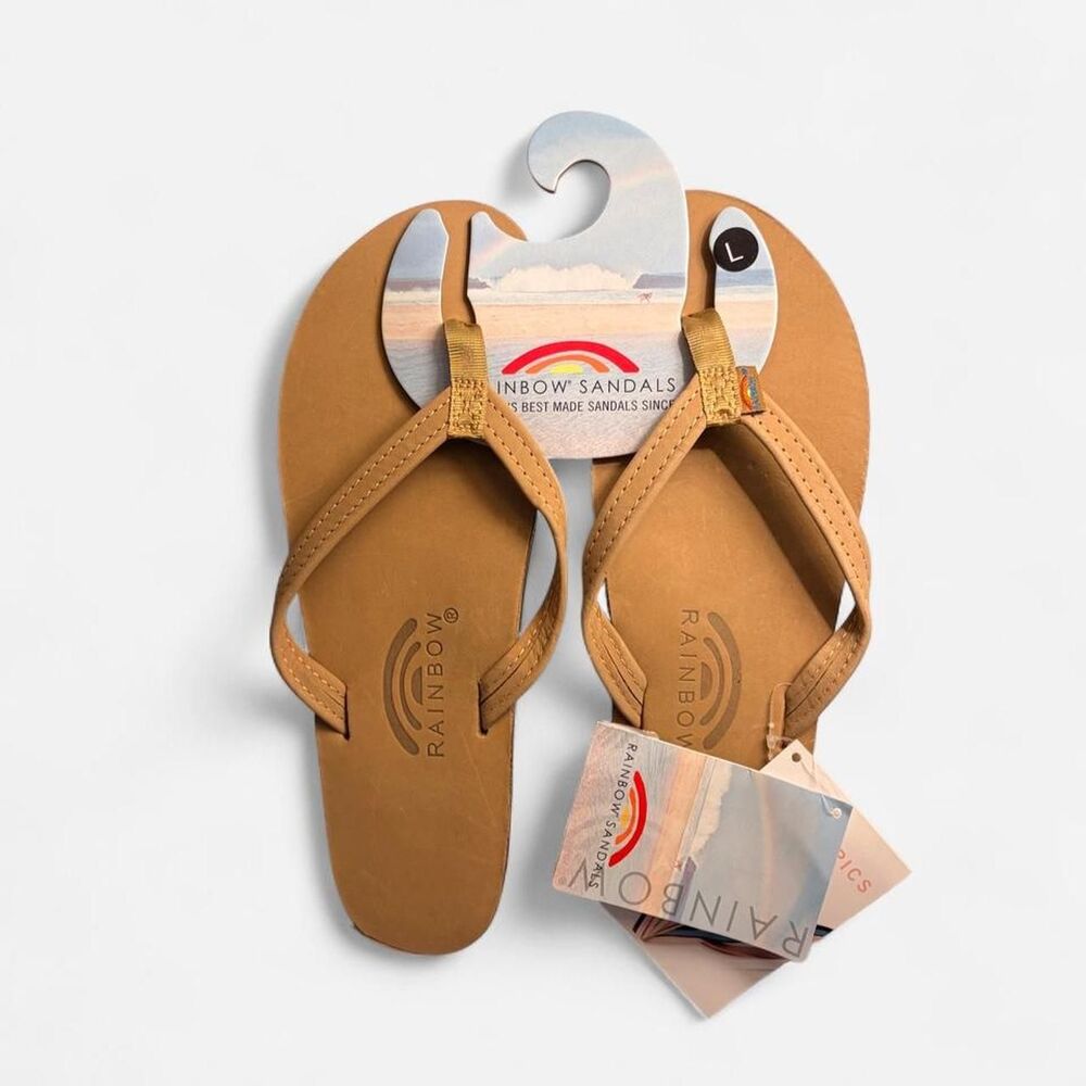 Rainbow Women's Tan and Brown Flipflops